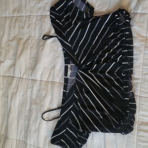 Express striped crop top